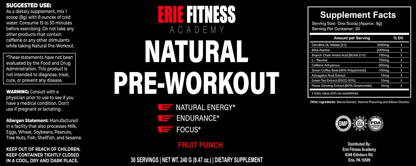 Natural Pre-Workout