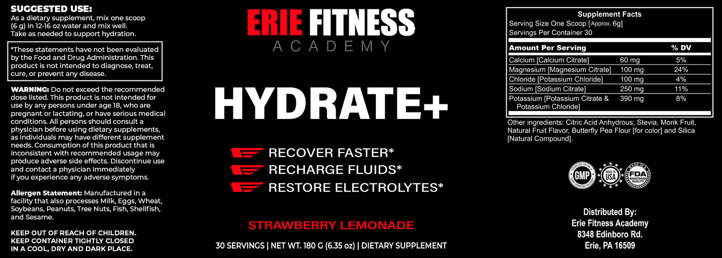 Hydrate+ - 30 Servings